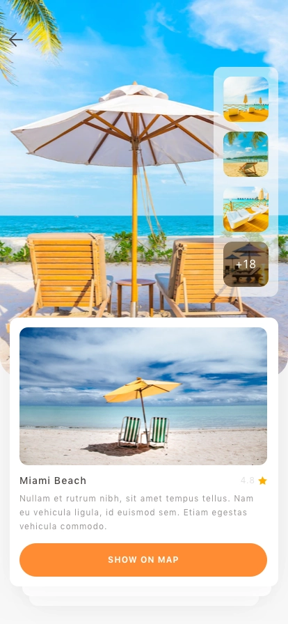 Travel & Attractions Mobile App UI Kit - Screenshot 3