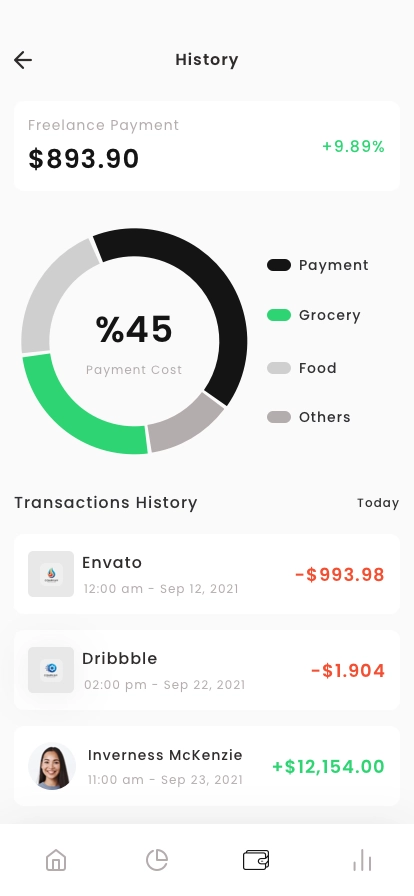 Cryptocurrency Wallet Mobile App UI Kit - Screenshot 4