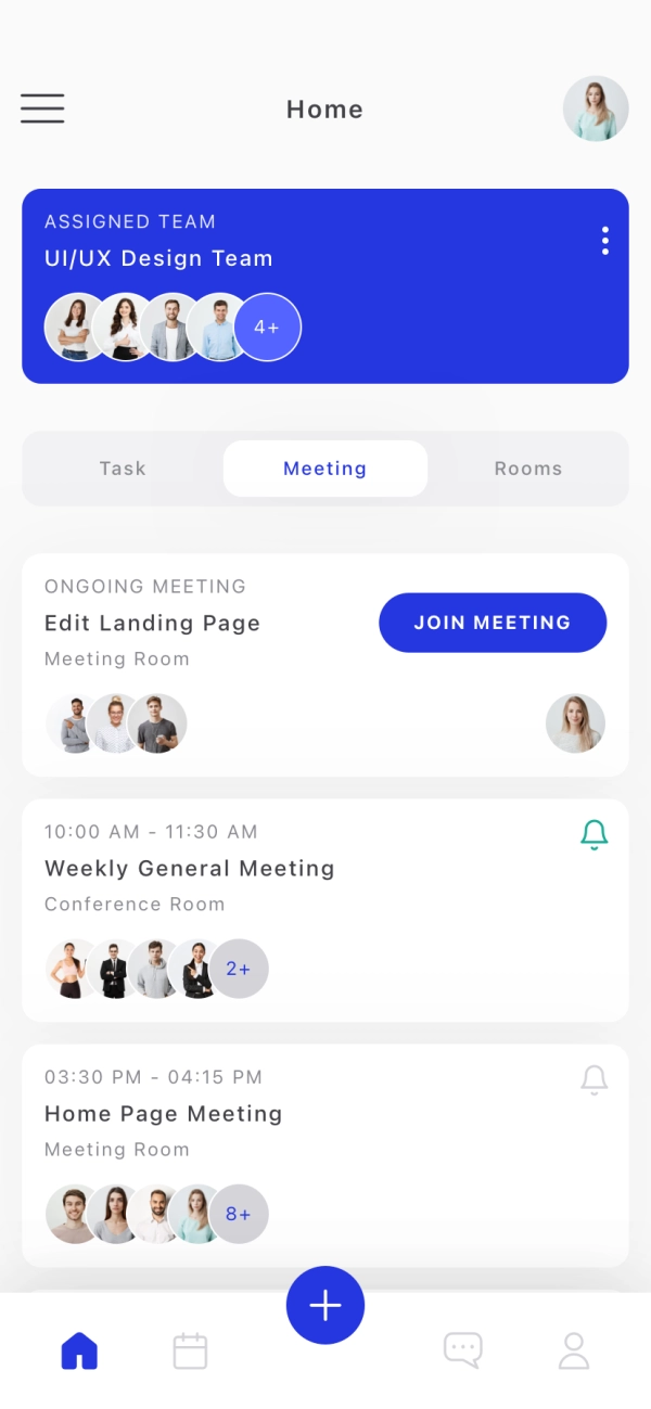 Online Meeting Mobile App UI Kit - Screenshot 2