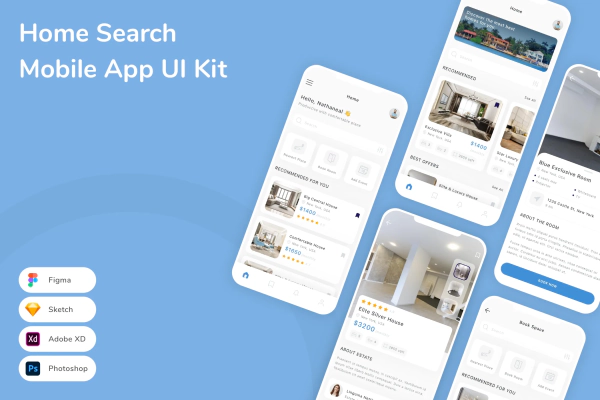 Home Search Mobile App UI Kit