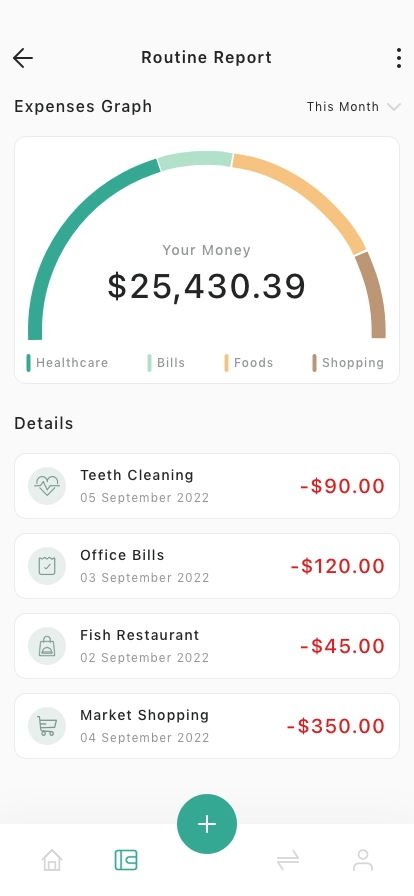 Money Manager Mobile App UI Kit - Screenshot 3