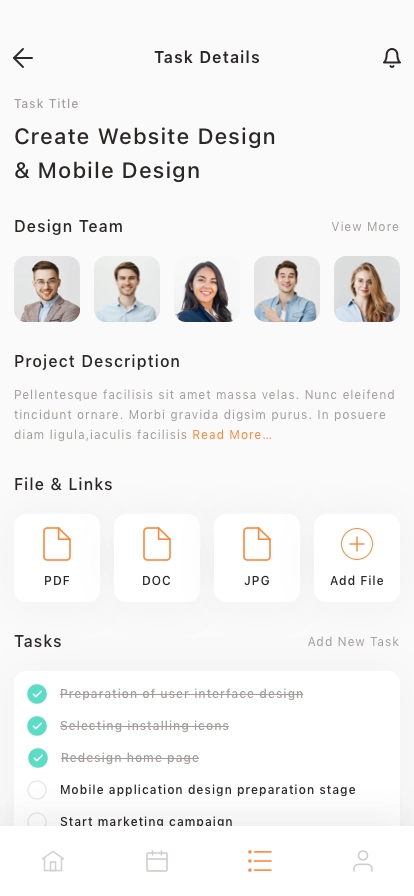 Productivity Mobile App UI Kit - Screenshot 2