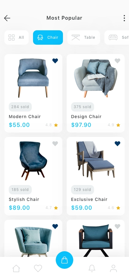 Furniture Store Mobile App UI Kit - Screenshot 3