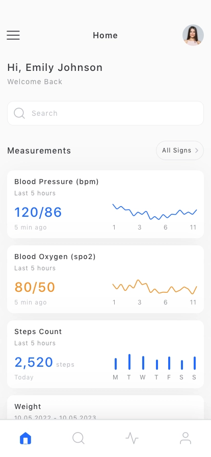 Patient Monitoring Mobile App UI Kit - Screenshot 4