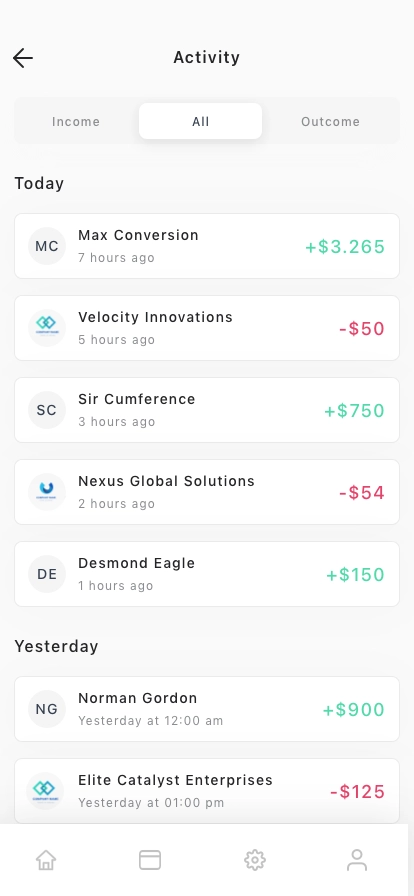 Personal Finance Tracker Mobile App UI Kit - Screenshot 5