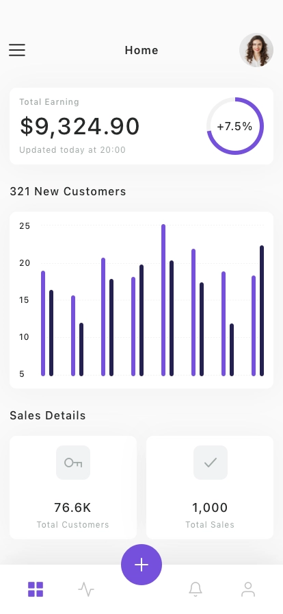 SaaS Insights & Marketing Mobile App UI Kit - Screenshot 3