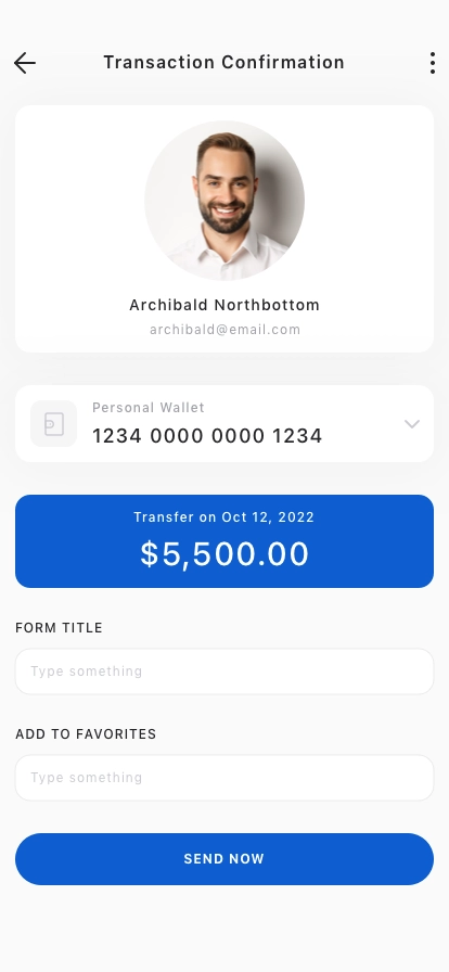 Finance & Budget Mobile App UI Kit - Screenshot 4