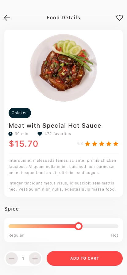 Food Delivery Mobile App UI Kit - Screenshot 4