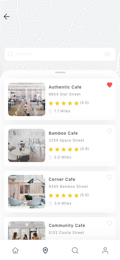 Working Space Finder Mobile App UI Kit - Screenshot 2