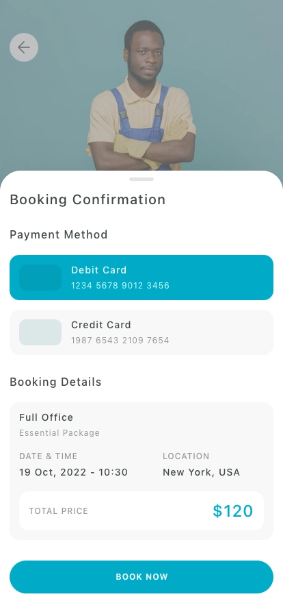 Home Clean Services Mobile App UI Kit - Screenshot 3