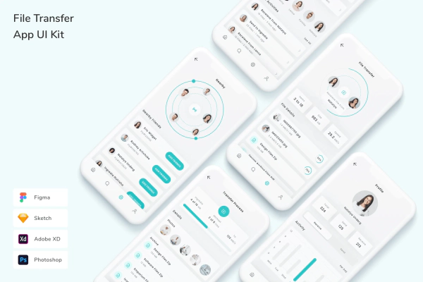 File Transfer App UI Kit