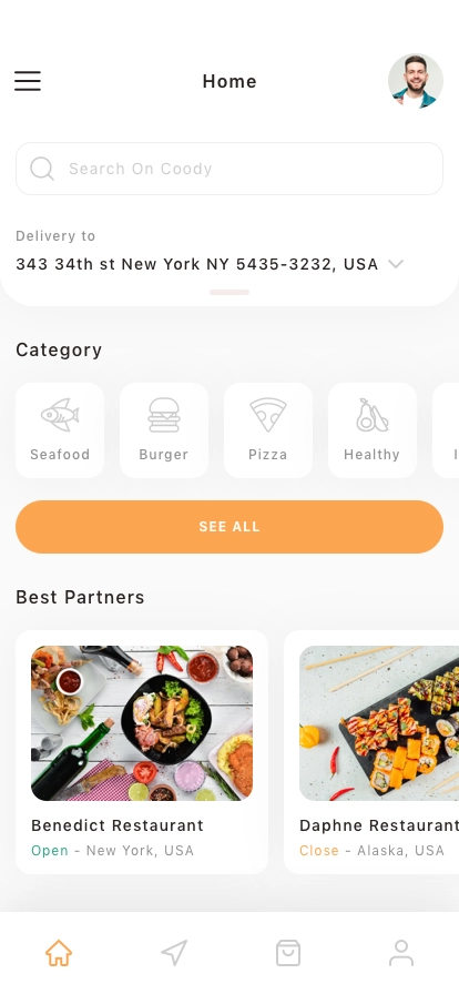 Food Delivery Mobile App UI Kit - Screenshot 1