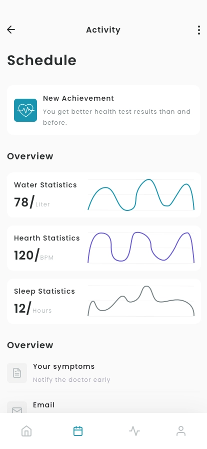 Personal Health Tracker App UI Kit - Screenshot 3