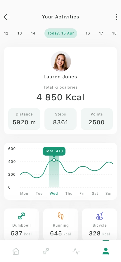 Training Tracker Mobile App UI Kit - Screenshot 5