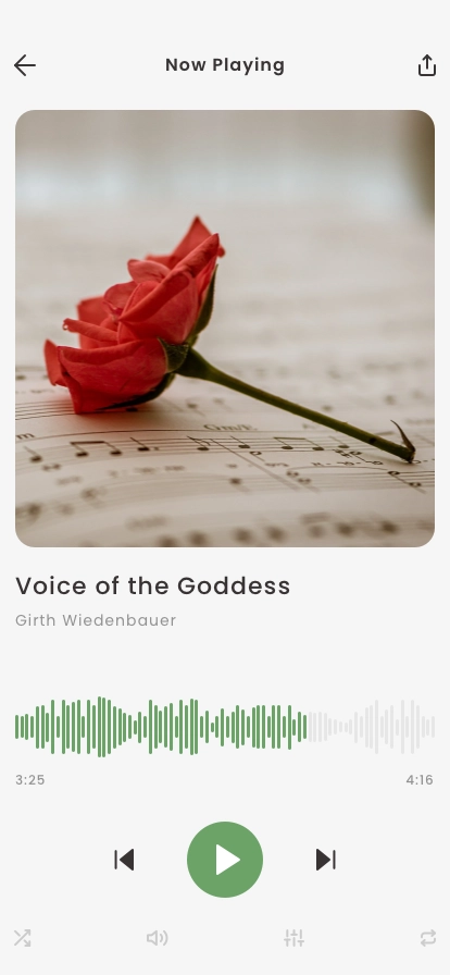 Listen to Music Mobile App UI Kit - Screenshot 4