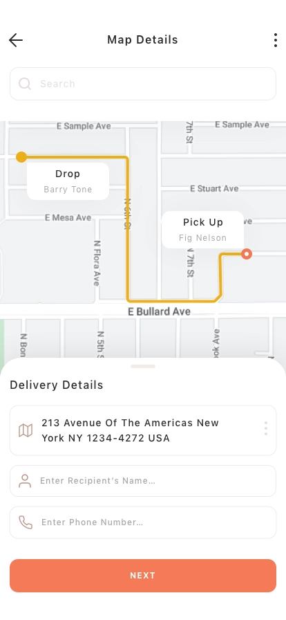 Parcel Delivery Mobile App UI Kit - Screenshot 2