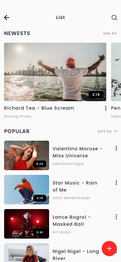Online Video Streaming Mobile App UI Kit - Screenshot 3