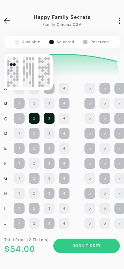 Movie Ticket Booking Mobile App UI Kit - Screenshot 5