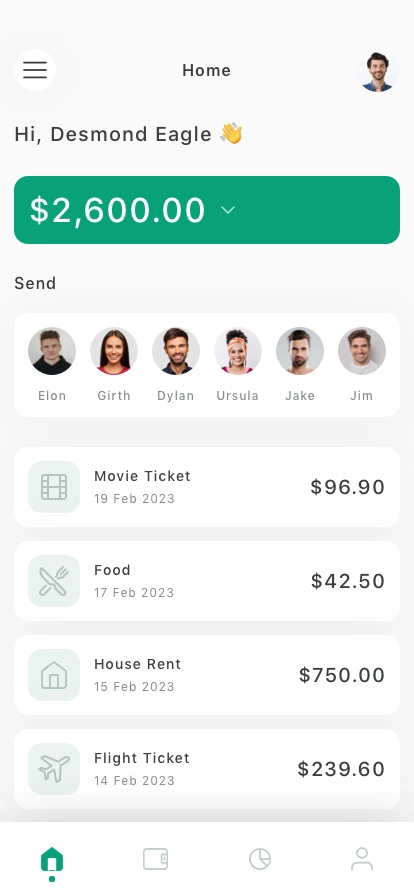 Money Transfer Mobile App UI Kit - Screenshot 4