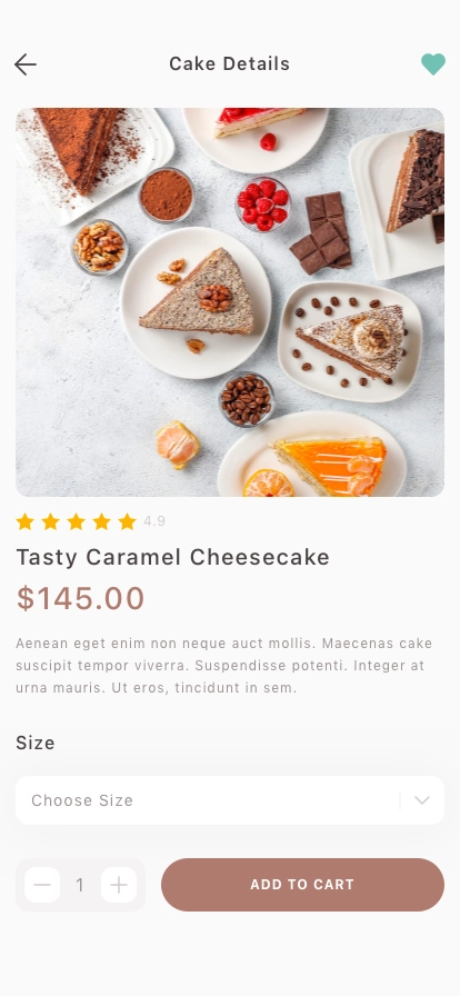 Bakery Shop Mobile App UI Kit - Screenshot 3