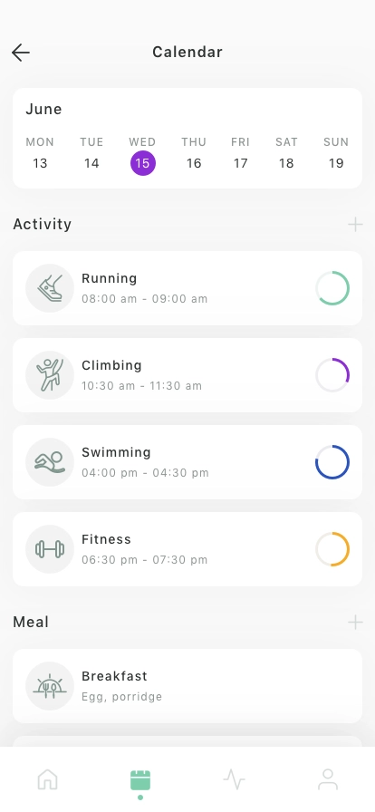 Fitness Tracking Mobile App UI Kit - Screenshot 4