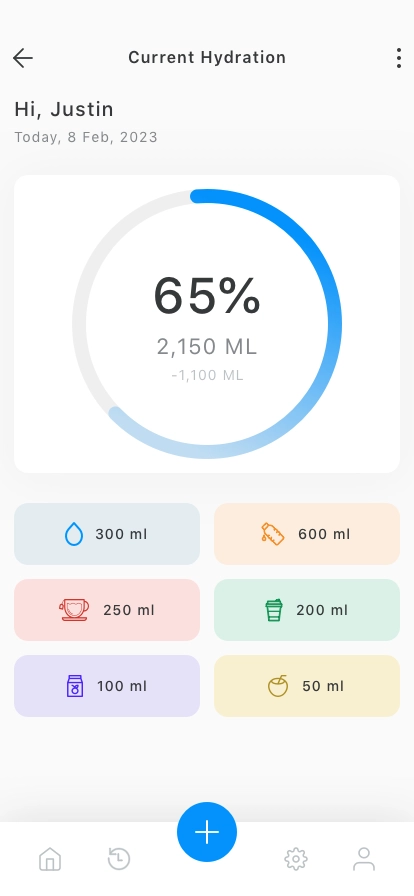 Water Intake Reminder Mobile App UI Kit - Screenshot 4