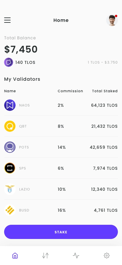 Cryptocurrency Staking Mobile App UI Kit - Screenshot 1