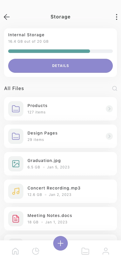 Data Manager Mobile App UI Kit - Screenshot 5
