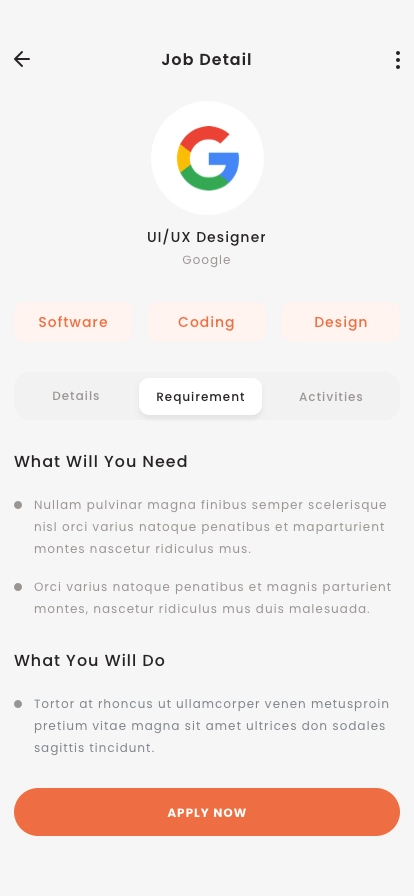 Job & Freelancer Finder App UI Kit - Screenshot 2