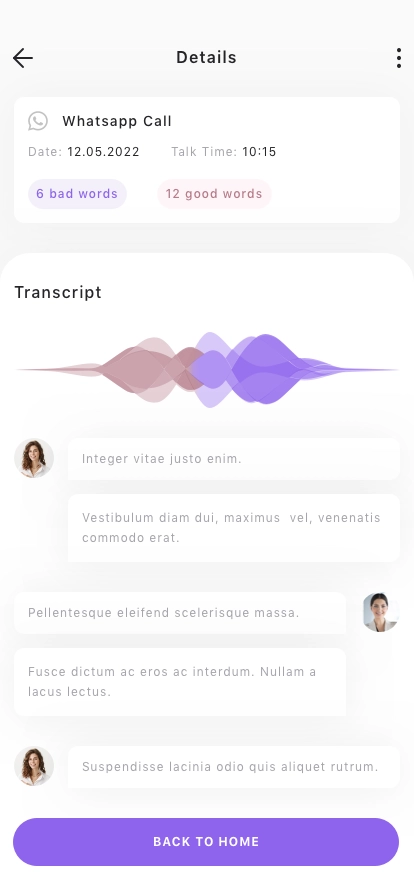 Voice Analysis App UI Kit - Screenshot 3