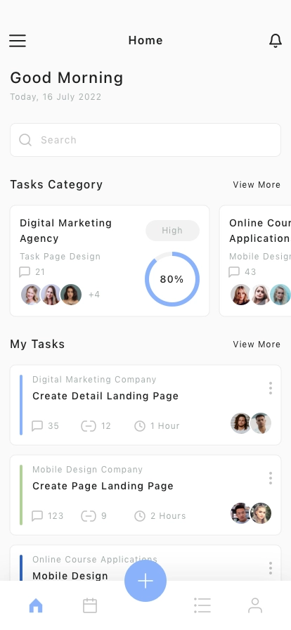 Productivity Planner Mobile App UI Kit - Screenshot 4