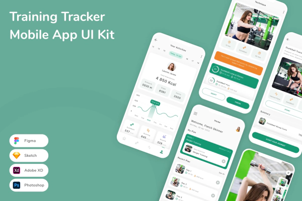 Training Tracker Mobile App UI Kit