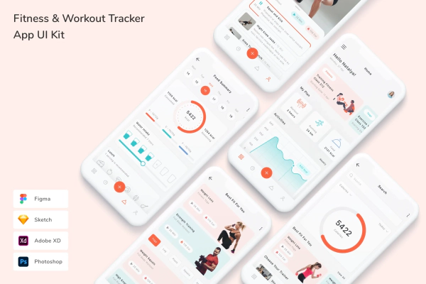 Fitness & Workout Tracker App UI Kit