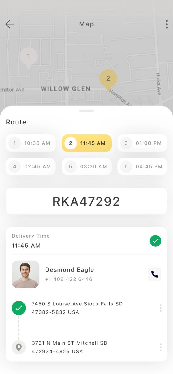 Parcel Delivery Mobile App UI Kit - Screenshot 3
