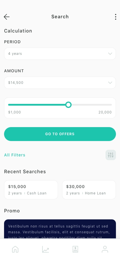 Loan Calculator Mobile App UI Kit - Screenshot 3