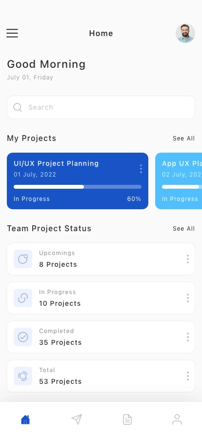 Workflow Management Mobile App UI Kit - Screenshot 1