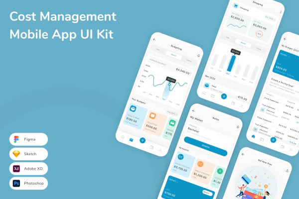 Cost Management Mobile App UI Kit