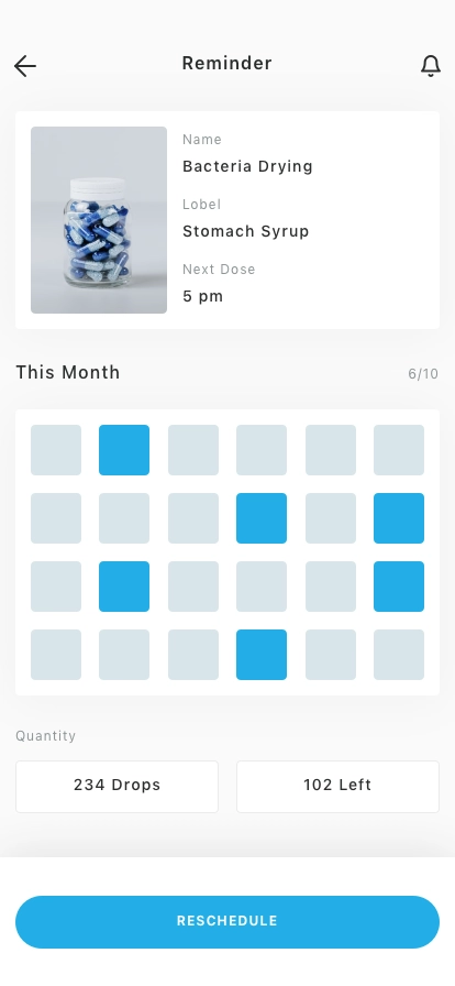 Pill & Medicine Reminder Mobile App UI Kit - Screenshot 5