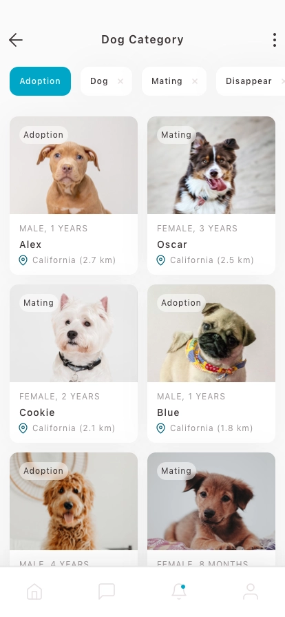 Pet Sharing Mobile App UI Kit - Screenshot 3