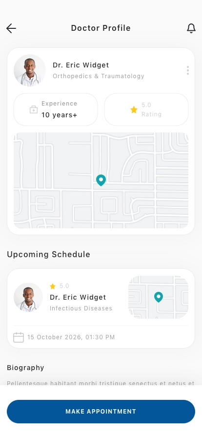 Medical Appointment Mobile App UI Kit - Screenshot 3