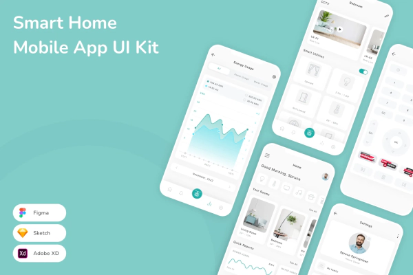 Smart Home Mobile App UI Kit