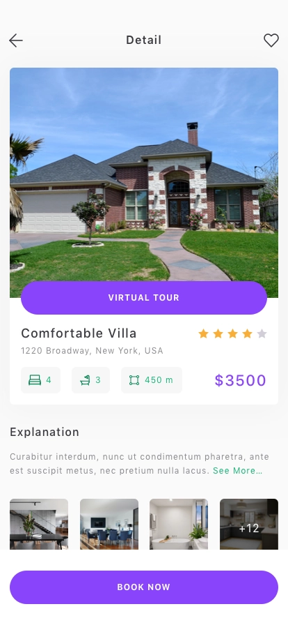 Real Estate Platform App UI Kit - Screenshot 2