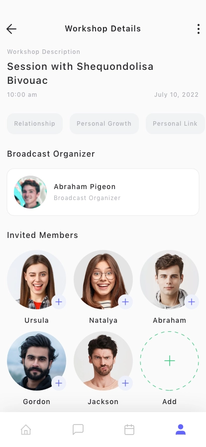 Voice Conference Mobile App UI Kit - Screenshot 4
