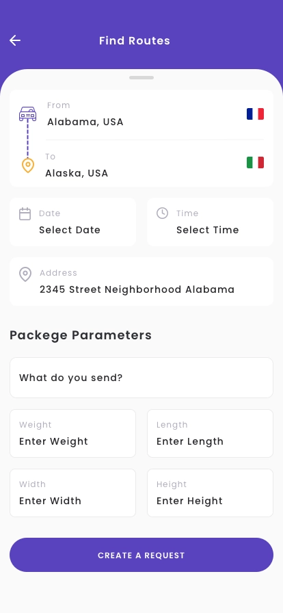 Package Delivery App UI Kit - Screenshot 2