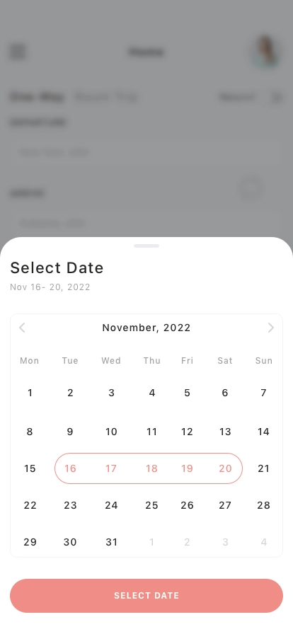 Train Ticket Mobile App UI Kit - Screenshot 3