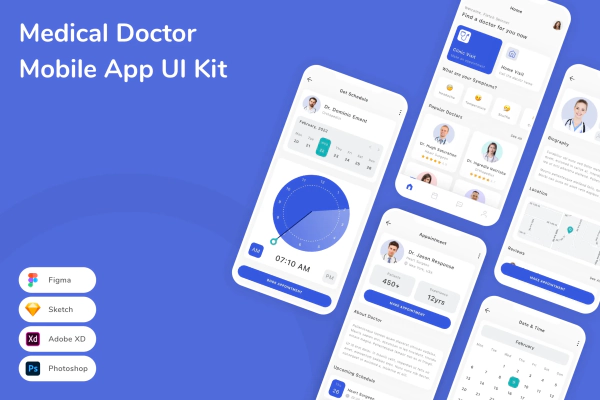 Medical Doctor Mobile App UI Kit