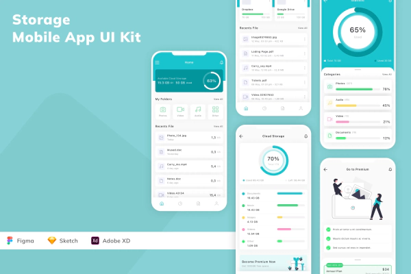 Storage Mobile App UI Kit