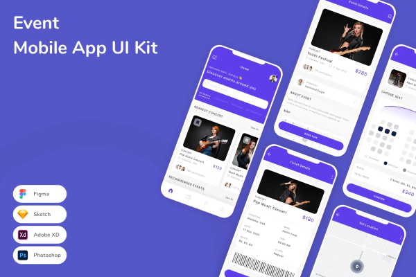 Event Mobile App UI Kit