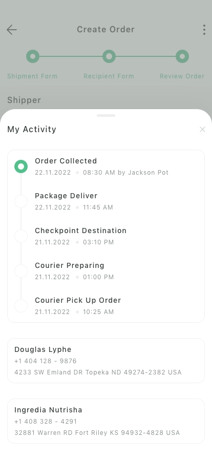Shipping & Package Delivery Mobile App UI Kit - Screenshot 4