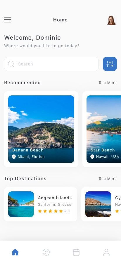 Hotel Reservation Mobile App UI Kit - Screenshot 1